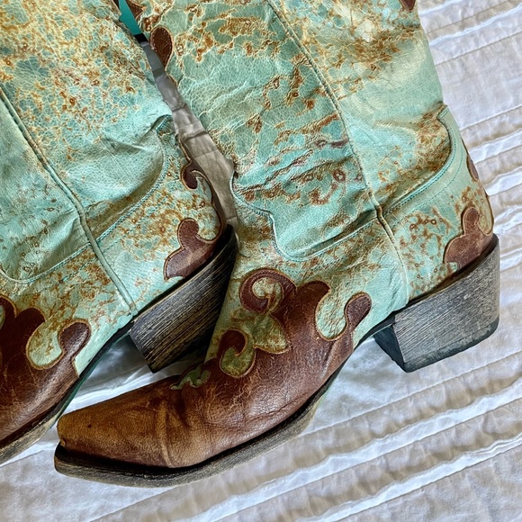 Lane “Dawson” boots in beautiful teal color size 6.5 - Picture 3 of 6